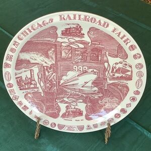Vintage Chicago Railroad Fair Plate